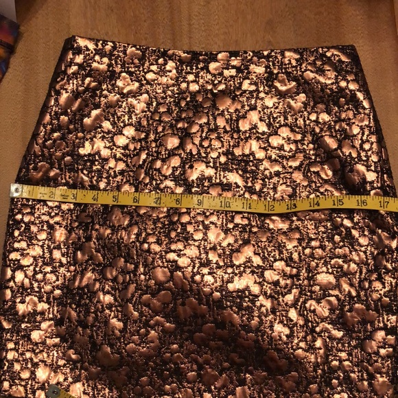 RW&CO copper metallic print skirt size 2 - Picture 5 of 6